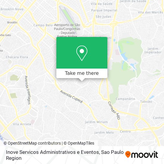 Inove Servicos Administrativos e Eventos map