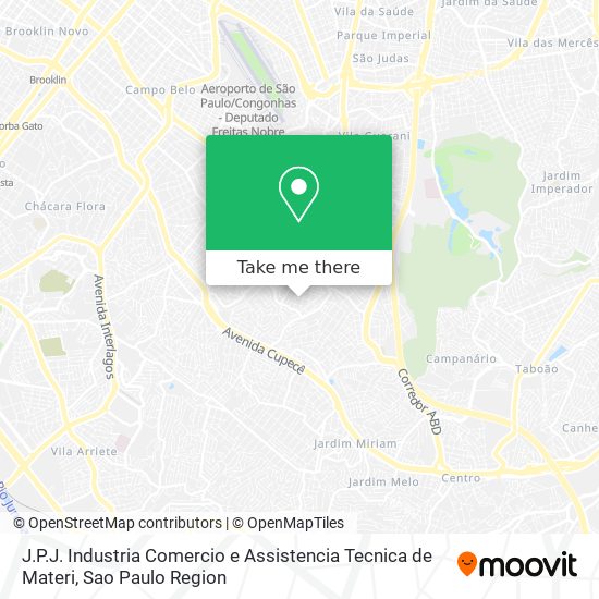 J.P.J. Industria Comercio e Assistencia Tecnica de Materi map