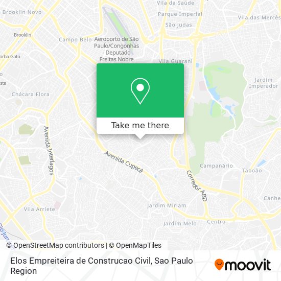 Mapa Elos Empreiteira de Construcao Civil