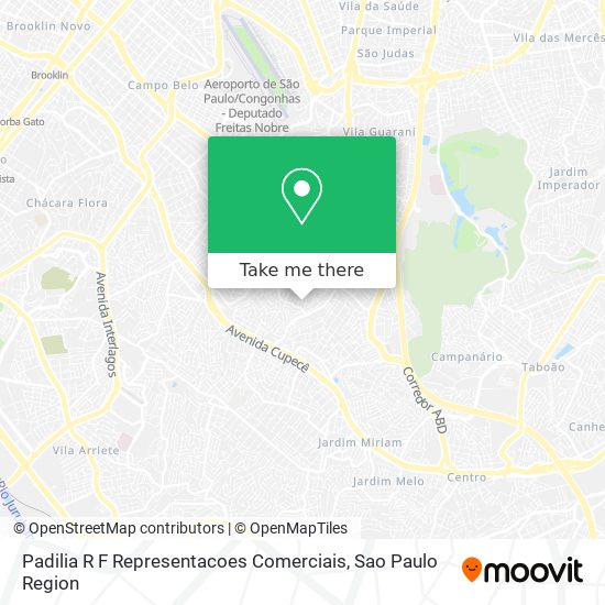 Mapa Padilia R F Representacoes Comerciais