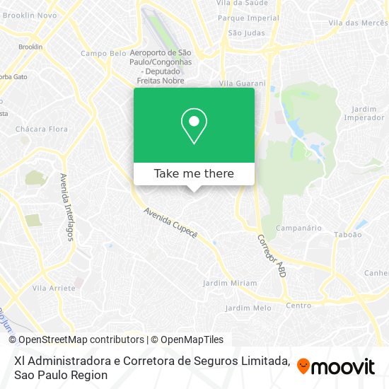 Xl Administradora e Corretora de Seguros Limitada map