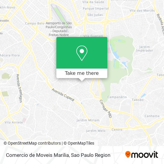 Comercio de Moveis Marilia map