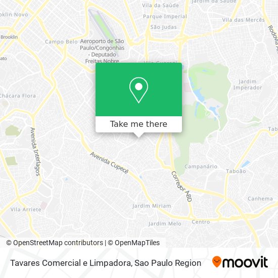 Mapa Tavares Comercial e Limpadora