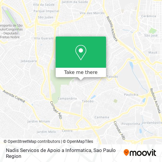 Nadis Servicos de Apoio a Informatica map