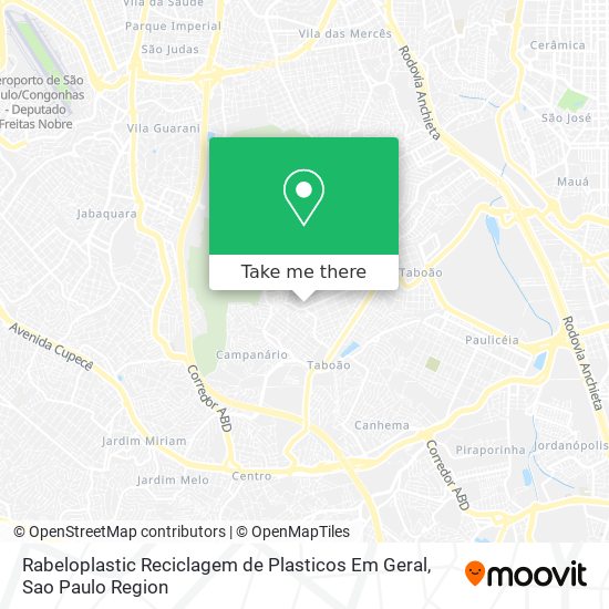 Rabeloplastic Reciclagem de Plasticos Em Geral map