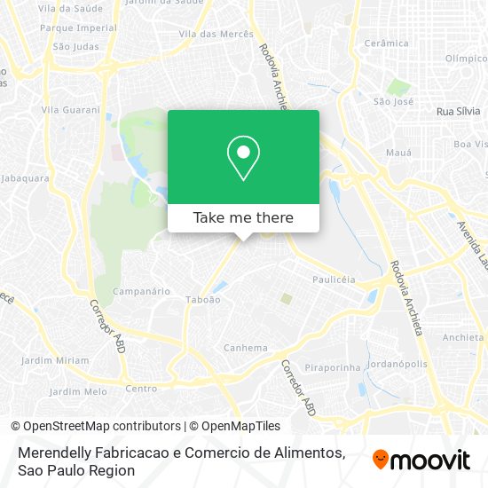 Merendelly Fabricacao e Comercio de Alimentos map