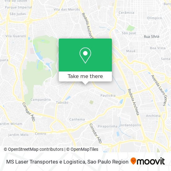 MS Laser Transportes e Logistica map