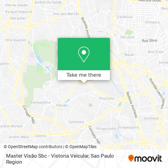 Master Visão Sbc - Vistoria Veicular map