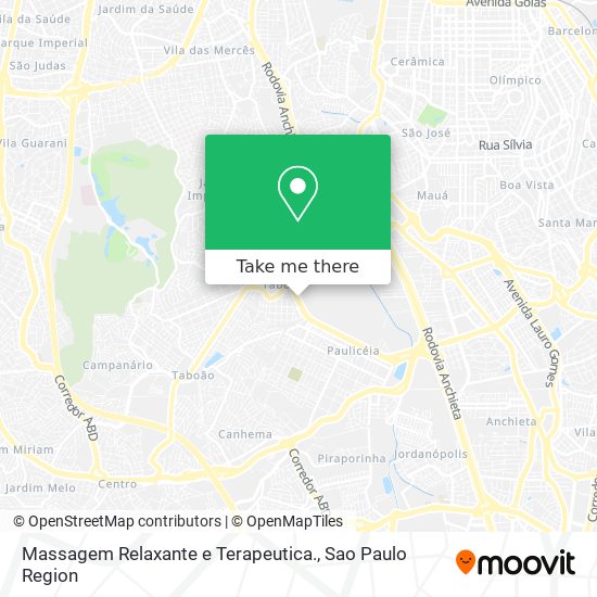 Massagem Relaxante e Terapeutica. map