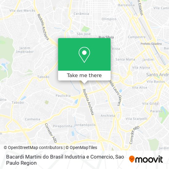 Bacardi Martini do Brasil Industria e Comercio map