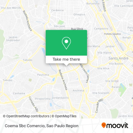 Coema Sbc Comercio map