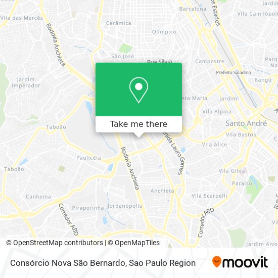 Consórcio Nova São Bernardo map