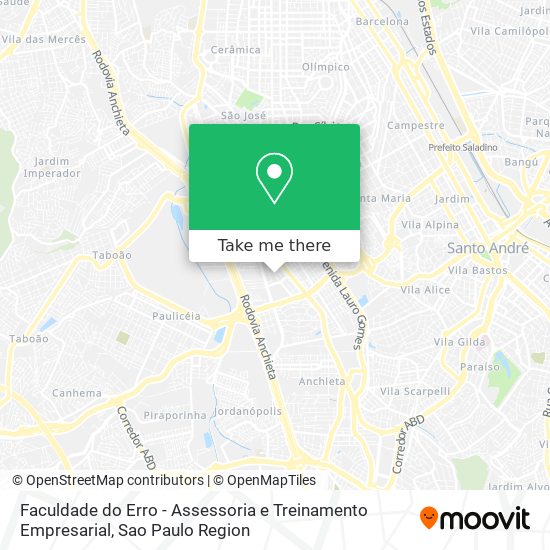 Faculdade do Erro - Assessoria e Treinamento Empresarial map