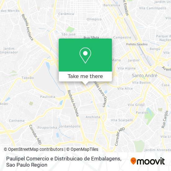 Paulipel Comercio e Distribuicao de Embalagens map