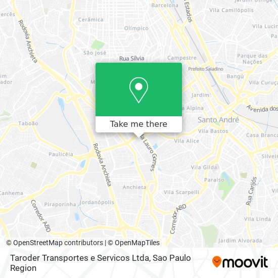 Taroder Transportes e Servicos Ltda map