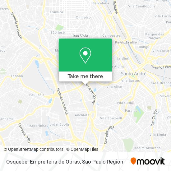 Osquebel Empreiteira de Obras map