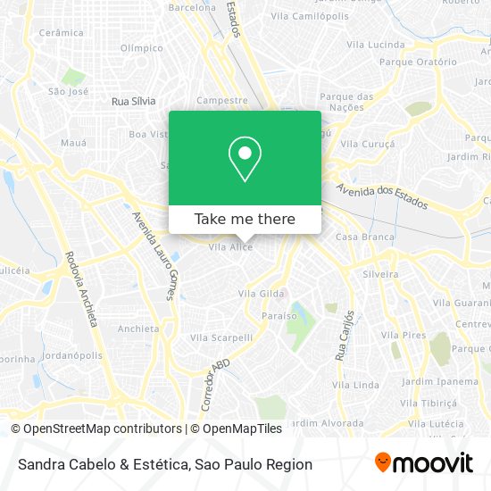 Sandra Cabelo & Estética map