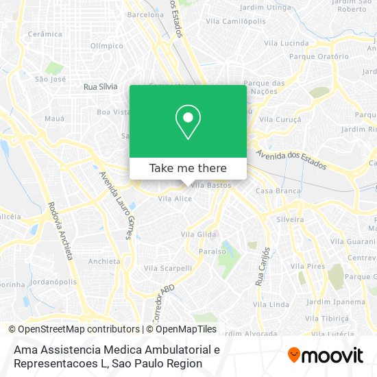 Ama Assistencia Medica Ambulatorial e Representacoes L map
