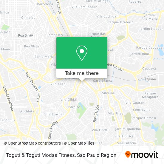 Mapa Toguti & Toguti Modas Fitness