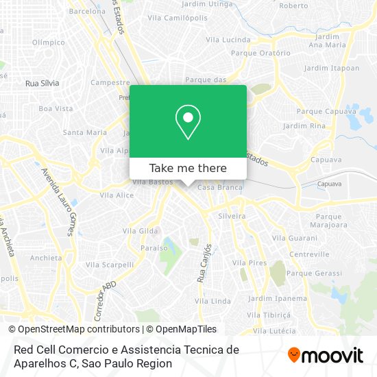 Red Cell Comercio e Assistencia Tecnica de Aparelhos C map