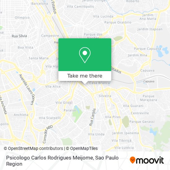 Psicologo Carlos Rodrigues Meijome map