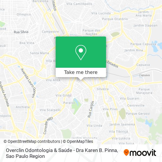Overclin Odontologia & Saúde - Dra Karen B. Pinna map