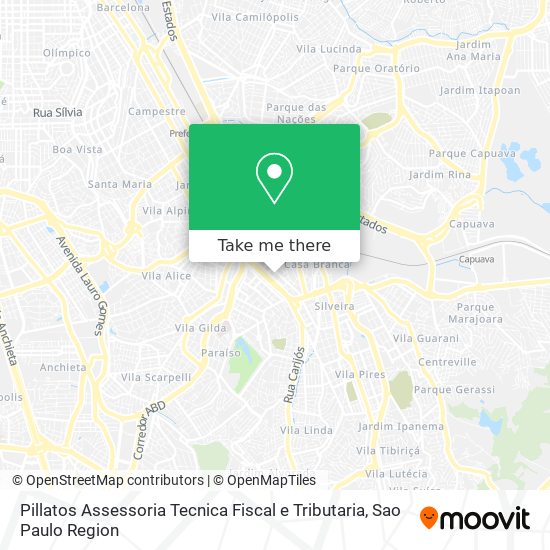 Mapa Pillatos Assessoria Tecnica Fiscal e Tributaria