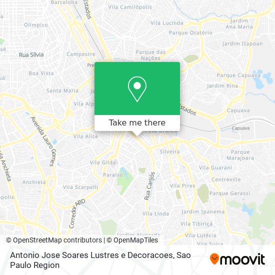Antonio Jose Soares Lustres e Decoracoes map