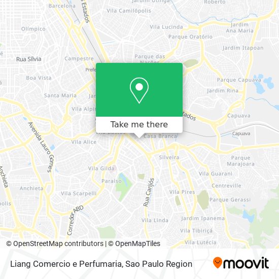 Liang Comercio e Perfumaria map