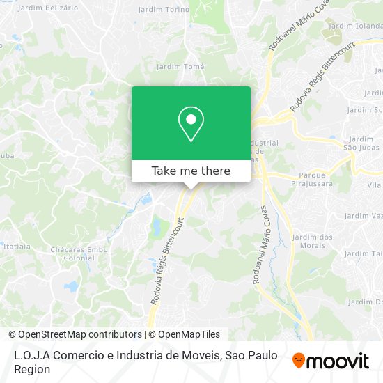 Mapa L.O.J.A Comercio e Industria de Moveis