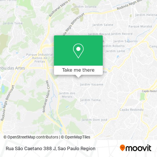 Rua São Caetano 388 J map