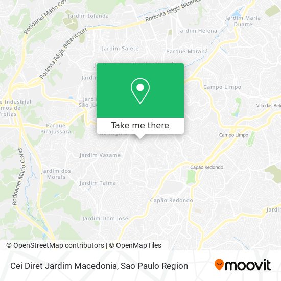 Cei Diret Jardim Macedonia map