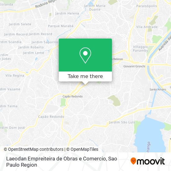 Mapa Laeodan Empreiteira de Obras e Comercio