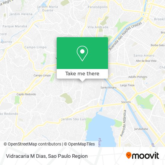 Vidracaria M Dias map