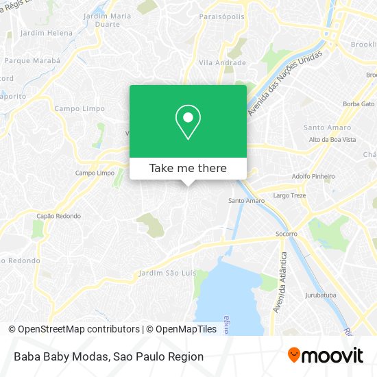 Baba Baby Modas map