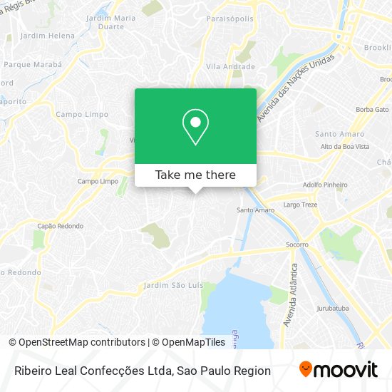 Mapa Ribeiro Leal Confecções Ltda