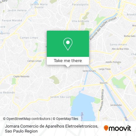 Mapa Jomara Comercio de Aparelhos Eletroeletronicos