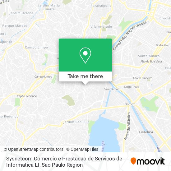 Mapa Sysnetcom Comercio e Prestacao de Servicos de Informatica Lt