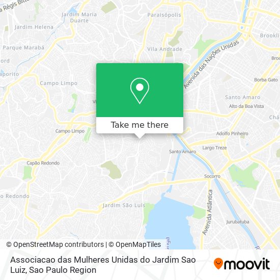 Associacao das Mulheres Unidas do Jardim Sao Luiz map