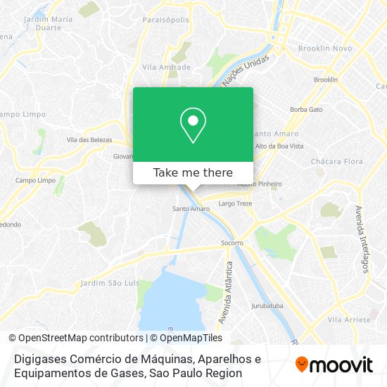 Digigases Comércio de Máquinas, Aparelhos e Equipamentos de Gases map