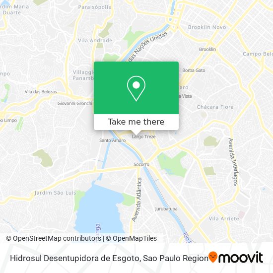 Hidrosul Desentupidora de Esgoto map