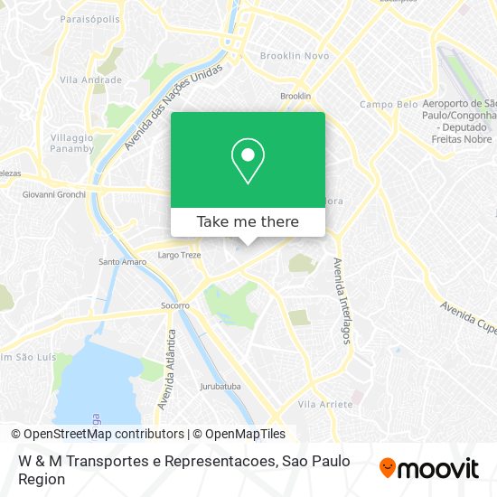 Mapa W & M Transportes e Representacoes