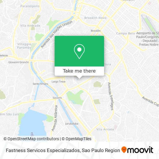 Mapa Fastness Servicos Especializados