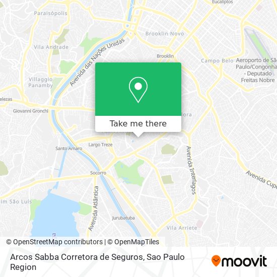 Arcos Sabba Corretora de Seguros map