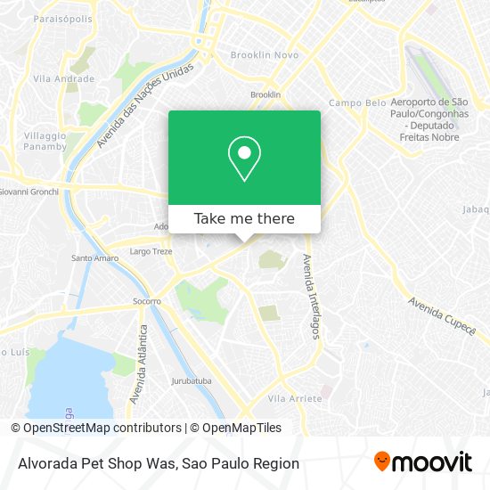 Alvorada Pet Shop Was map