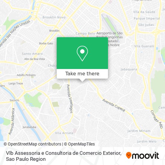 Mapa Vlb Assessoria e Consultoria de Comercio Exterior