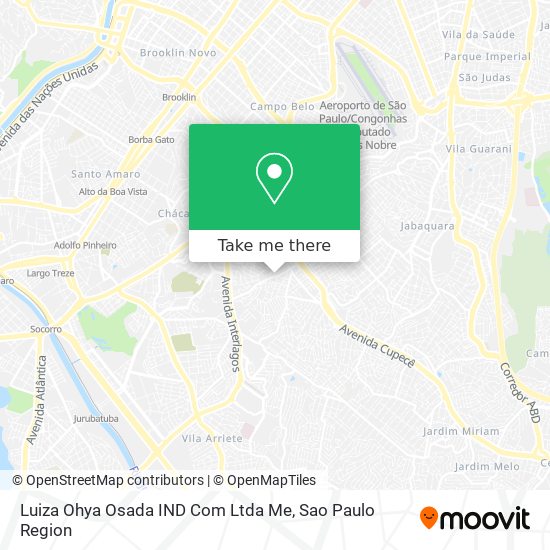 Luiza Ohya Osada IND Com Ltda Me map