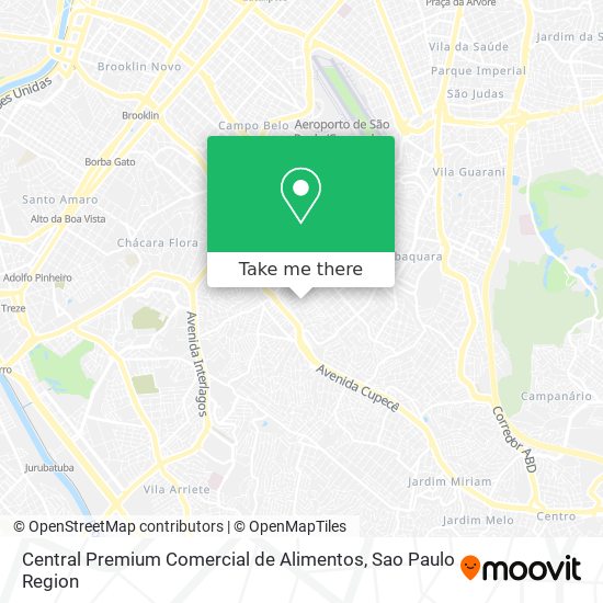 Mapa Central Premium Comercial de Alimentos