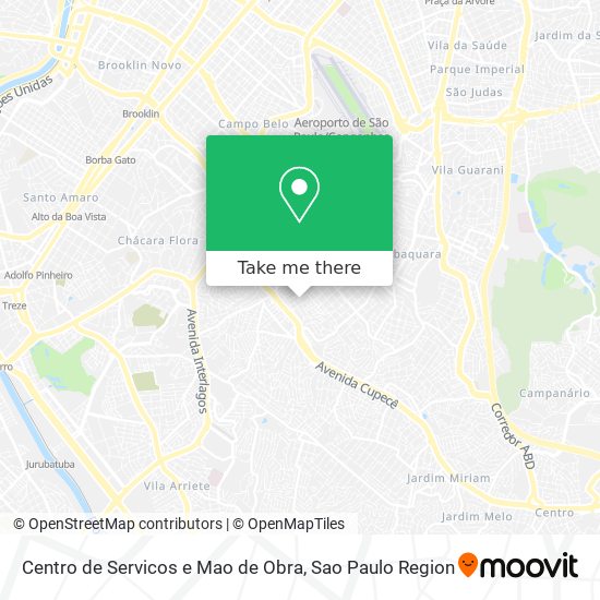 Centro de Servicos e Mao de Obra map