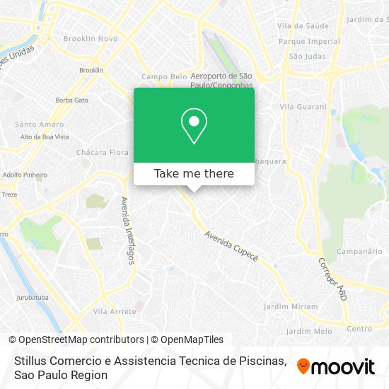 Stillus Comercio e Assistencia Tecnica de Piscinas map